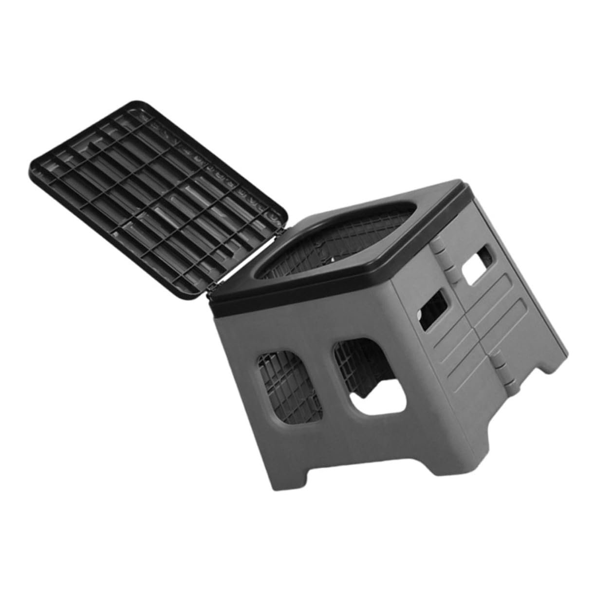 ERINGOGO Inodoro Portátil para Acampar y Automóvil Tapa, Material PP Resistente, Fácil Transporte y Bolsa de Basura para Uso al Aire Libre y Camping