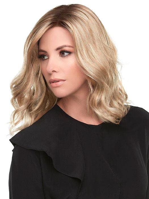 easiHair Top Smart ondulado de 12 pulgadas de largo, color FS24102S12, extensiones de cabello rubio laguna SmartLace Corwne Topper de encaje frontal