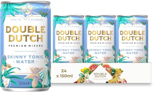 Double Dutch Premium Skinny Tonic Water, 24 x 150ml Cans