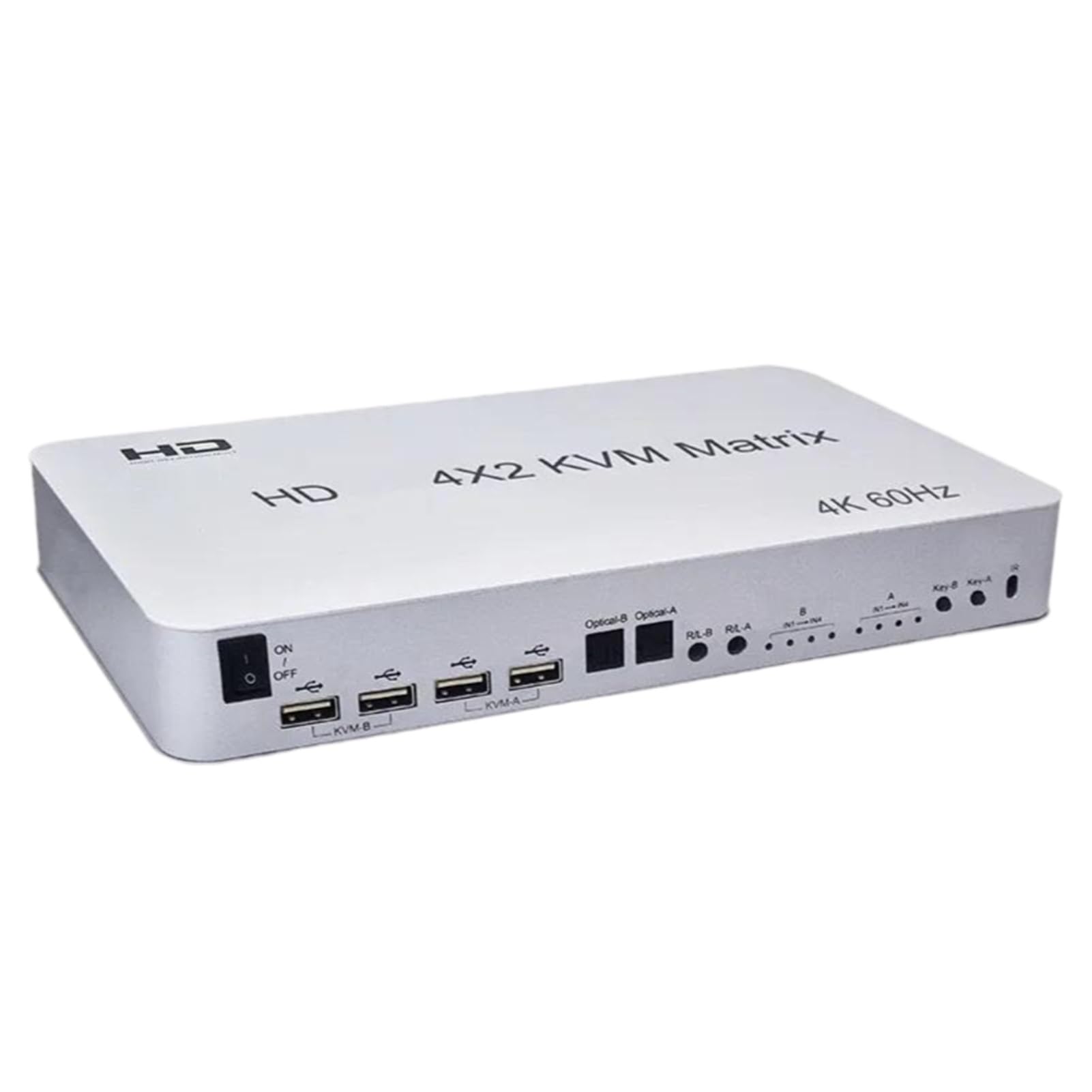 Amazon | ビデオスイッチャー 4K 60Hz KVM HDMI対応 4X2マトリックス 4