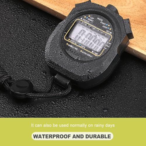 Cronómetro digital deportivo con pantalla LCD grande pack de 2 miniatura 5