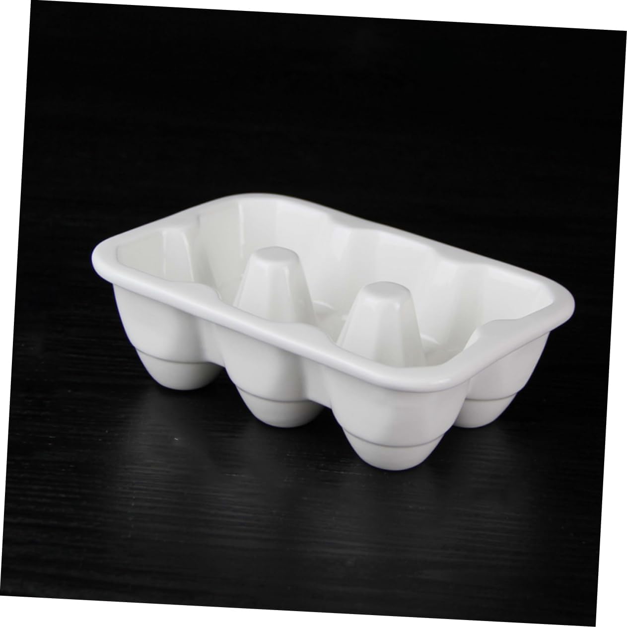 Uonlytech 6grids Creative Ceramic Storage Tray Household Kitchen Organizer for Refrigerator Porcelain Holder