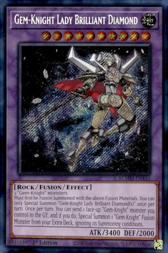 Gem-Knight Lady Brilliant Diamond - BLMM-EN145 - Secret Rare - 1st Edition
