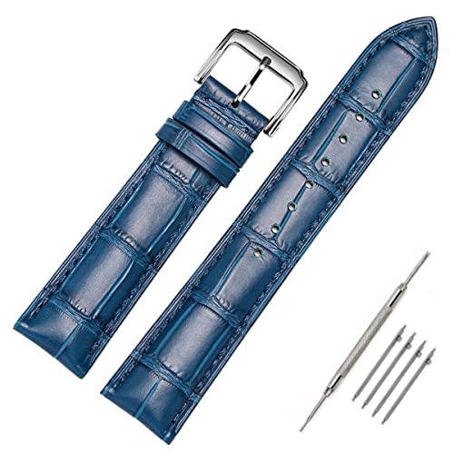 Image of Moran Quick Release Leather Watch Band 18mm 19mm 20mm 21mm 22mm 23mm 24mm Replacement Calfskin Strap for Men Women