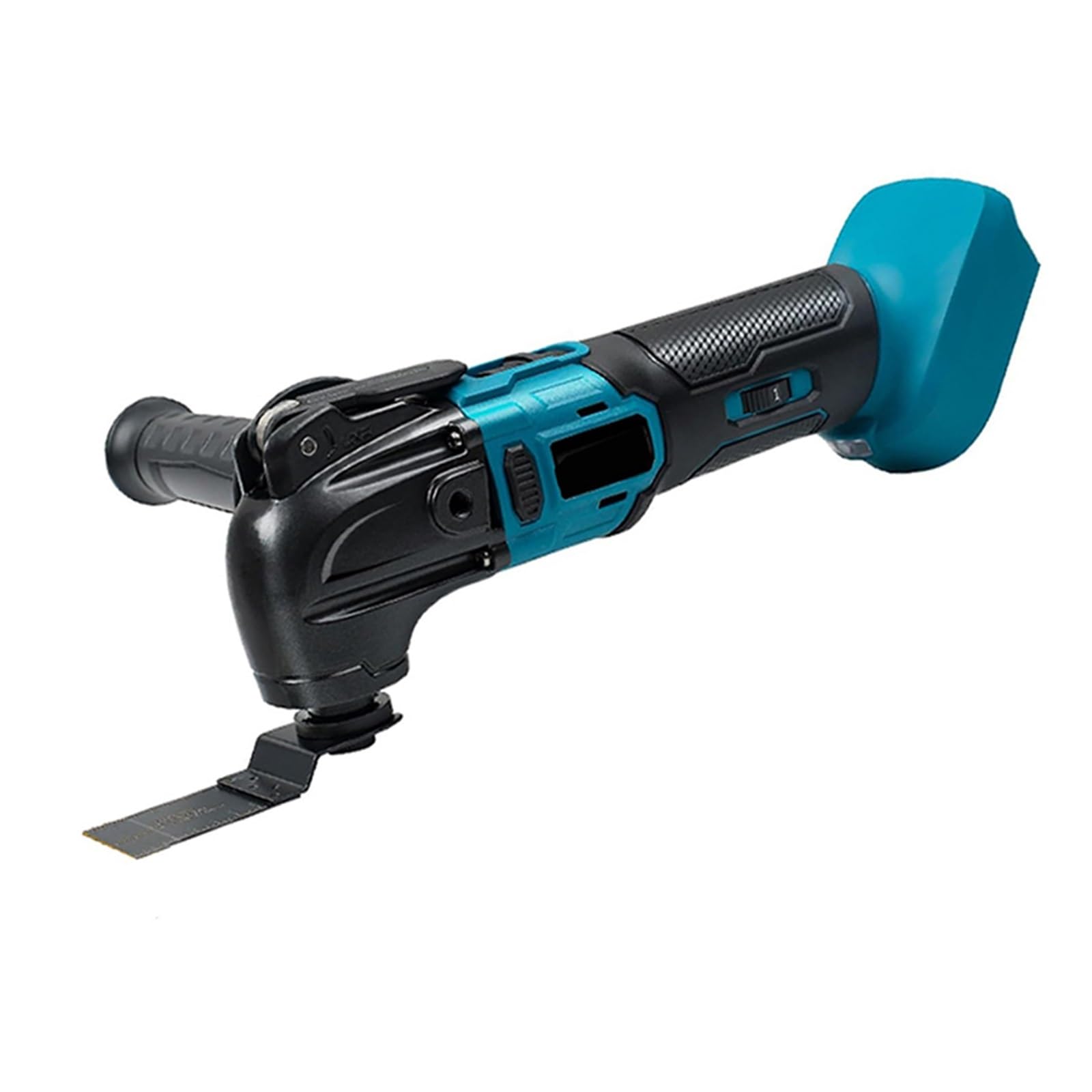 Herramienta oscilante, Sierra eléctrica multiherramienta oscilante sin escobillas, recortadora, pala, bordeadora, corte/molienda/herramienta de carpintería for batería de 18V,Lijado más agresivo(A)