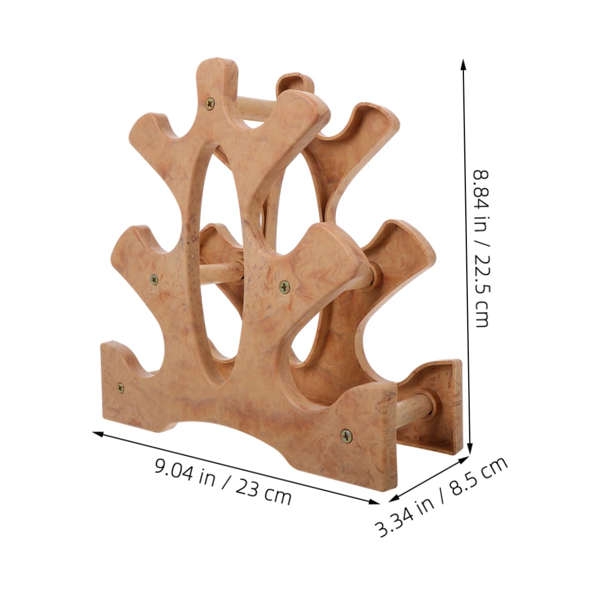 ifundom 2pcs Dumbbell Rack Stand With Three Layers Heavy-duty Weight Storage For Home Gym For Organizing Dumbbells And Fitness Accessories