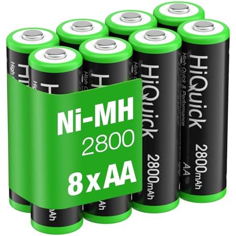 HiQuick 2800mAh Rechargeable AA Batteries Cover