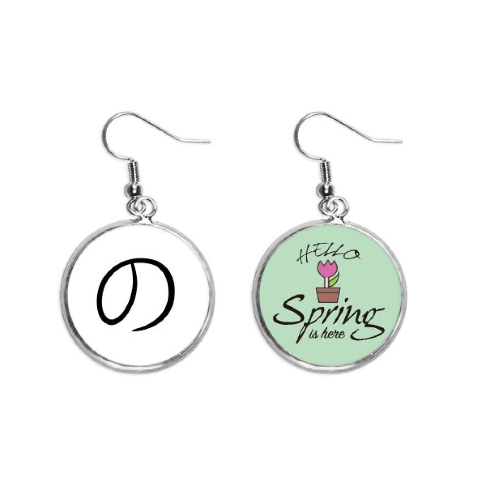 Pendientes de katakana japonés con colgante de primavera 5