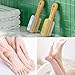 Aisilk Natural Soft Bristle Foot Brush and Pumice Stone Combo with Wooden Handle, Exfoliator Pedicures Calluses Dead Dry Skin Remover Scrubber Scrub Brush for Shower Massage SPA Sauna