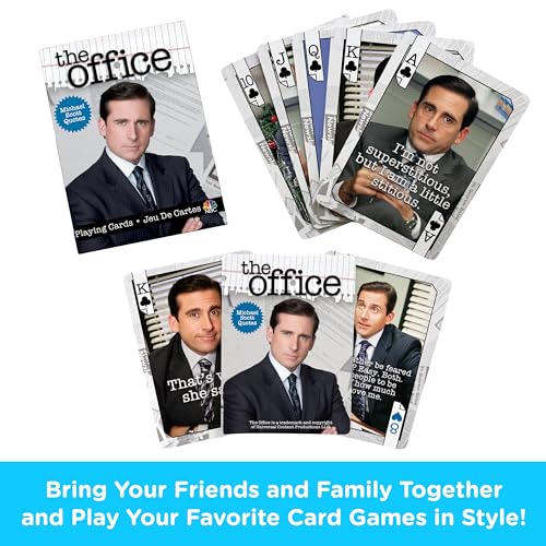 Baraja de cartas The Office Michael quotes poker miniatura 4