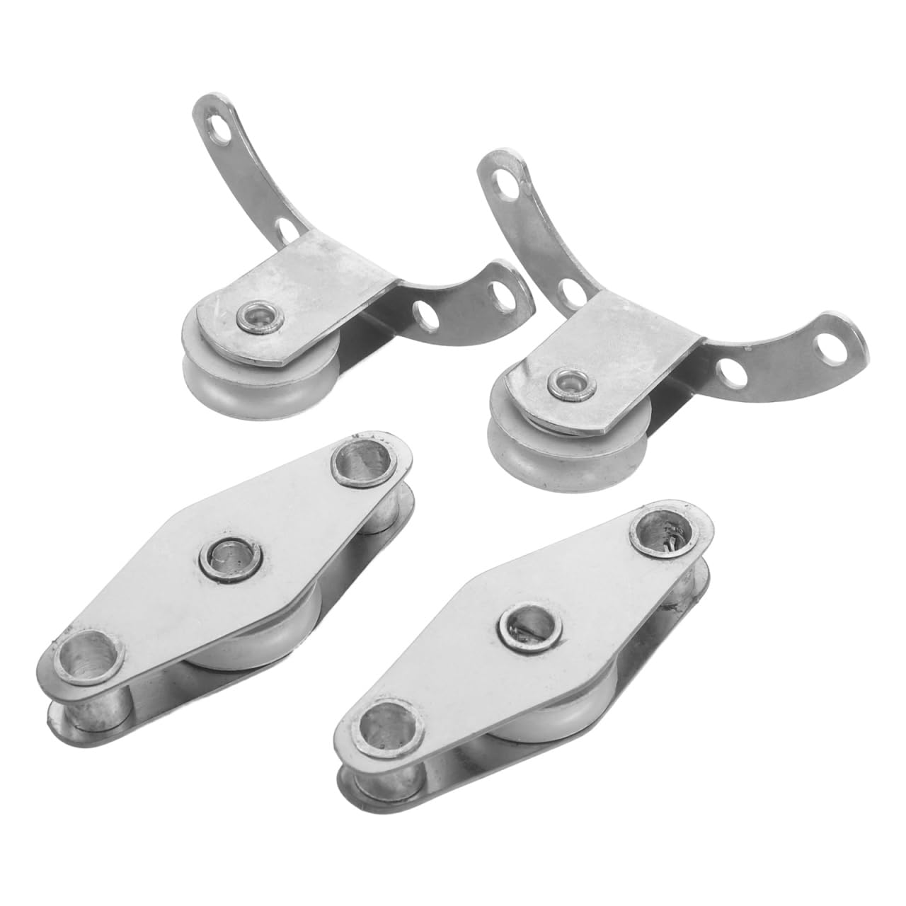 ibasenice Poulie INOX pour Parasol de Terrasse, Lot de 4 Pièces de Rechange en Acier Inoxydable | Mouvement Fluide et Silencieux, Résistantes aux Intempéries, Accessoires Durables pour Parasol Extérieur Déporté