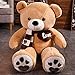 Lulihhhh 60CM-100CM Orsacchiotto con Sciarpa Animali di Peluche Orso Giocattoli di Peluche Cuscino per Bambole Regali di Compleanno per Bambini, Regali di Natale-100cm,2