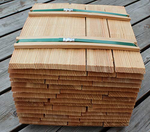 Preisvergleich Produktbild Lärchenholzschindeln 30cm, Bundinhalt 9 Breitenmeter