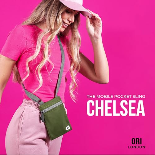 ORI LONDON Small Crossbody Bag - Chunky Zip, Adjustable Strap, & Multi Pockets for Mobile Phones, Cards & More - Chelsea3