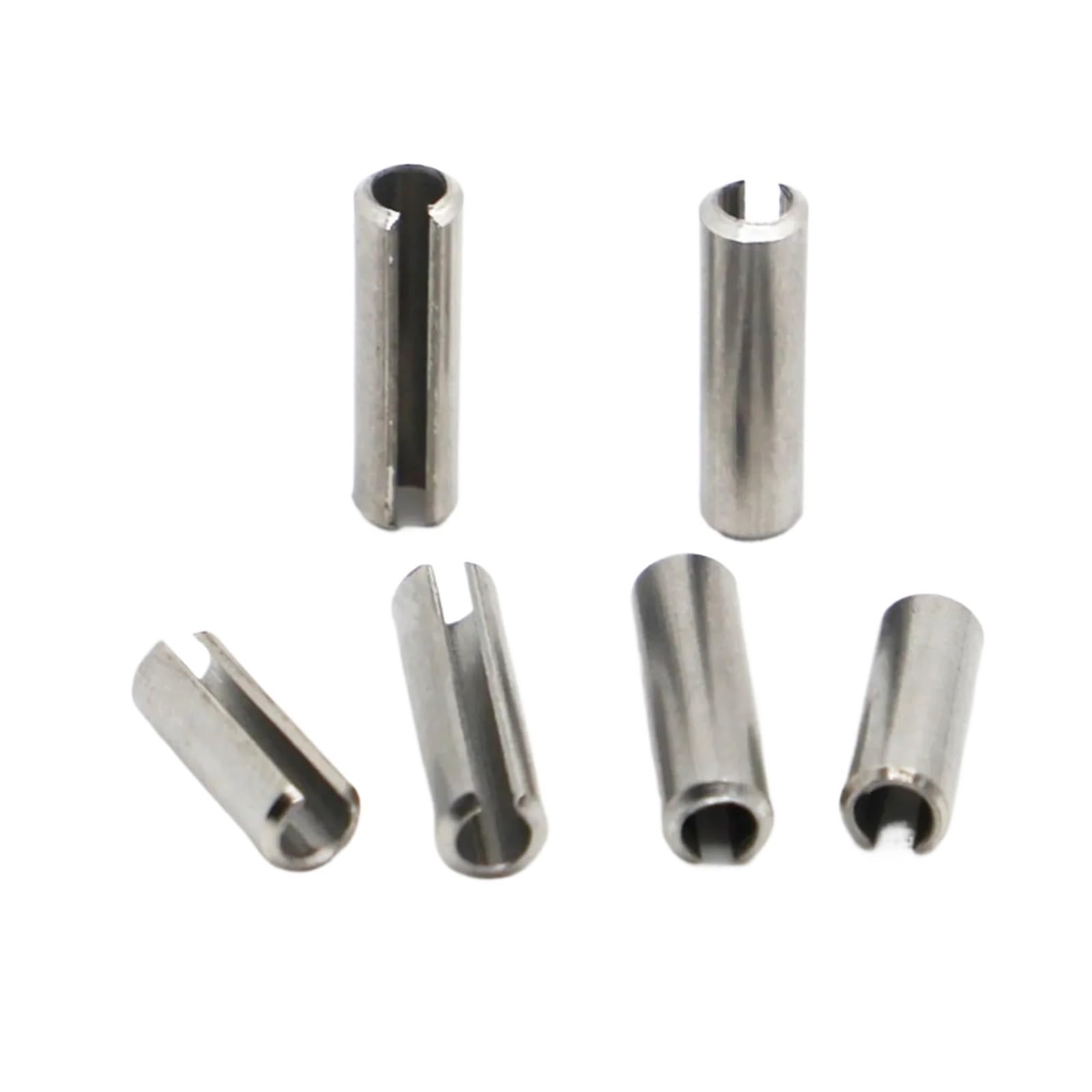 Dyyeuavt 8Mm M1.5 M2 M3 M4 Spring-Type Straight Pins 304 Stainless Steel Spring Elastic Cylindrical Cotter Pin Dowel(M2 20Pcs,)