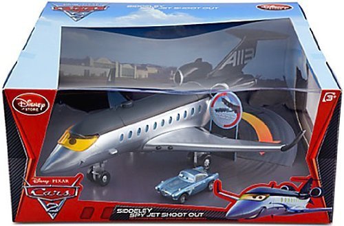Disney / Pixar CARS 2 Película Exclusiva Playset Siddeley Spy Jet