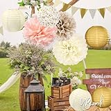 Zoom IMG-1 ybwanli decorazione matrimonio boheme pompon