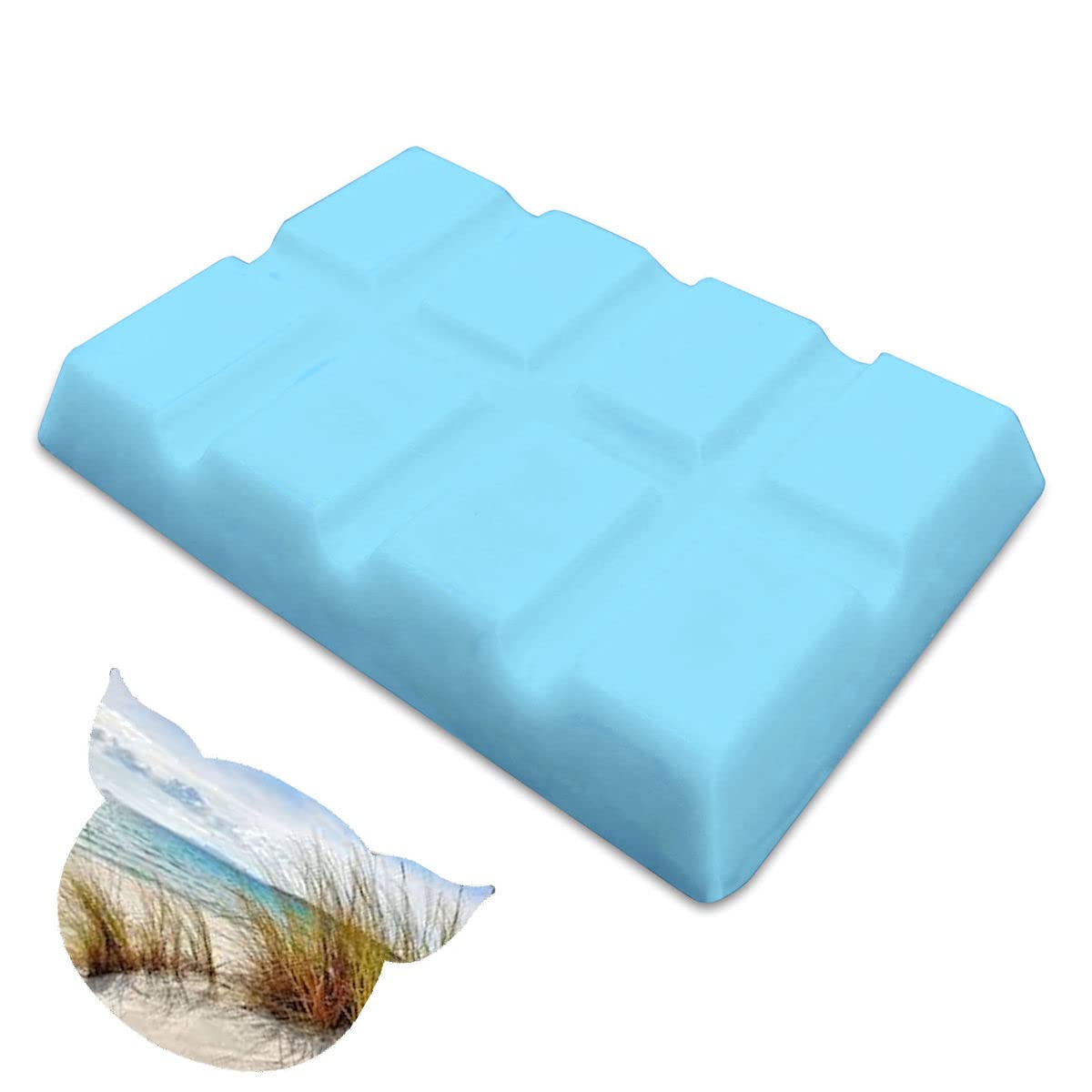 Stinky Pig Small Wax Melt Bar - Snap Tart Handcrafted Soy Wax Vegan Long Lasting Highly Scented Handmade Wax Melts (Sea Breeze)