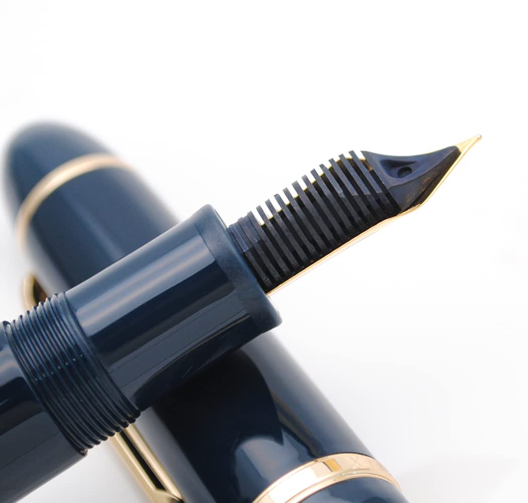 JINHAO X159 Resin Fountain Pen with Ink Converter (Extra Fine Nib, Gold Clip-Dark Blue) - Image 3