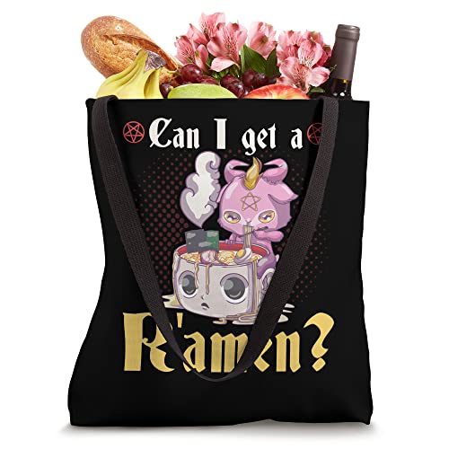 Can I Get A Ramen Satanic Baby Baphomet Tote Bag miniatura 4