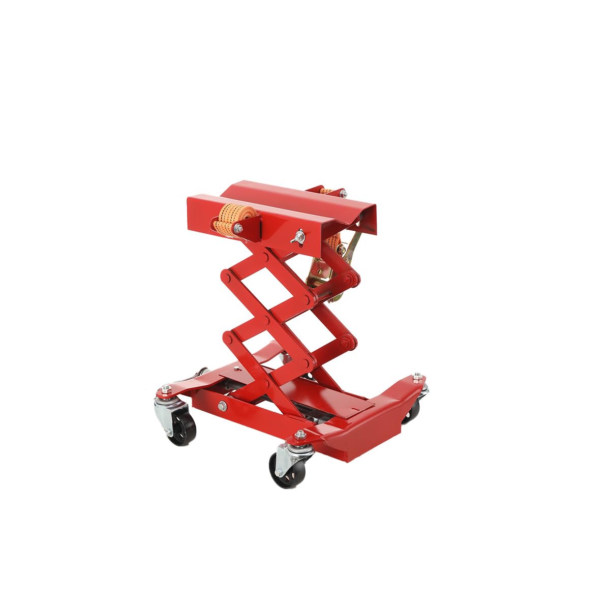 Boden Getriebeheber 200kg mit Vier Hochbelastbare Lenkrollen, Höhe 185-590 mm Floor Transmission Car Jack for Lifting Lowering Gearboxes