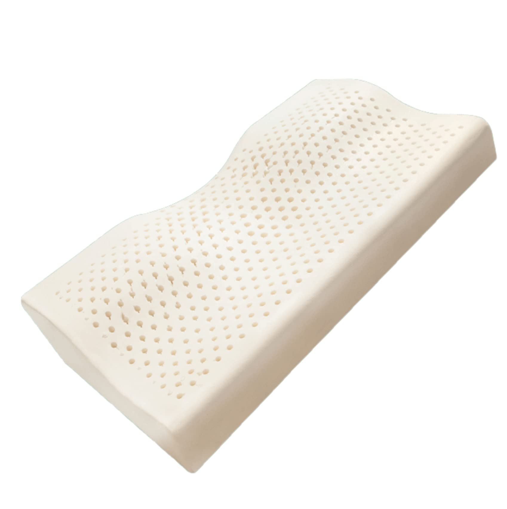Cojines de cama de látex natural y posicionadores, almohada ergonómica para dormir, cojín de apoyo cervical de látex puro, cómoda almohada de cama para alivio del cuello