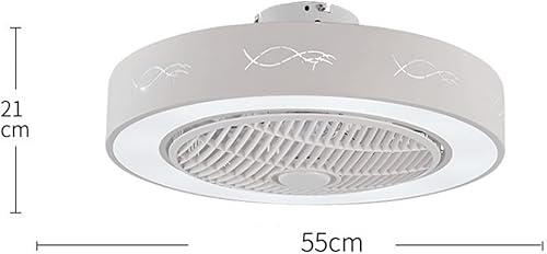 Miniatura 7 de YUEGOO Ventiladores De Techo con Lámparas, Ventilador De Techo con Luz, Lámpara Colgante De Control Remoto Lámpara De Colgante De Metal Moderno En