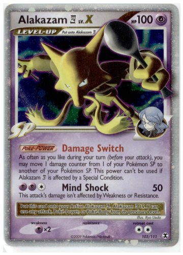 Review Product Pokemon - Alakazam 4 LV.X (103) - Rising Rivals - Holo Exclusive Discount 80% Offer Pokemon - Alakazam 4 LV.X (103) - Rising Rivals - Holo