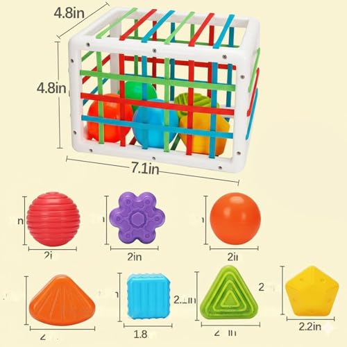Image of StarAndDaisy Baby Shape Sorting Toy for Kids & Toddlers, Educational Learning Toy for 1-3 Years, Activity Cube for Babies, Fine Motor Skill Development Toys, Infant Sorting Blocks & Shape Matching