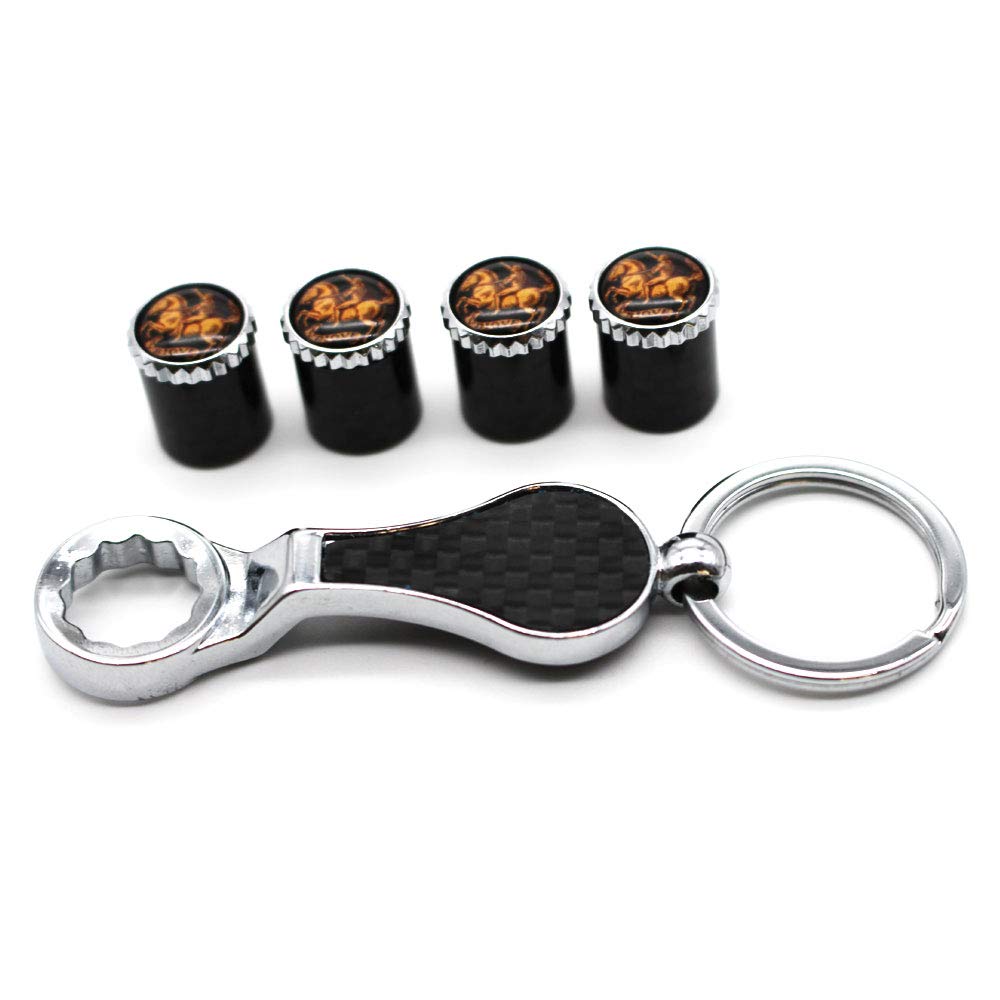 Rosso Bianco  4 Pezzi Stemma Della Russia Tappi Valvola Pneumatici Tappi Antipolvere Per Pneumatici 414499870 - Foto 8