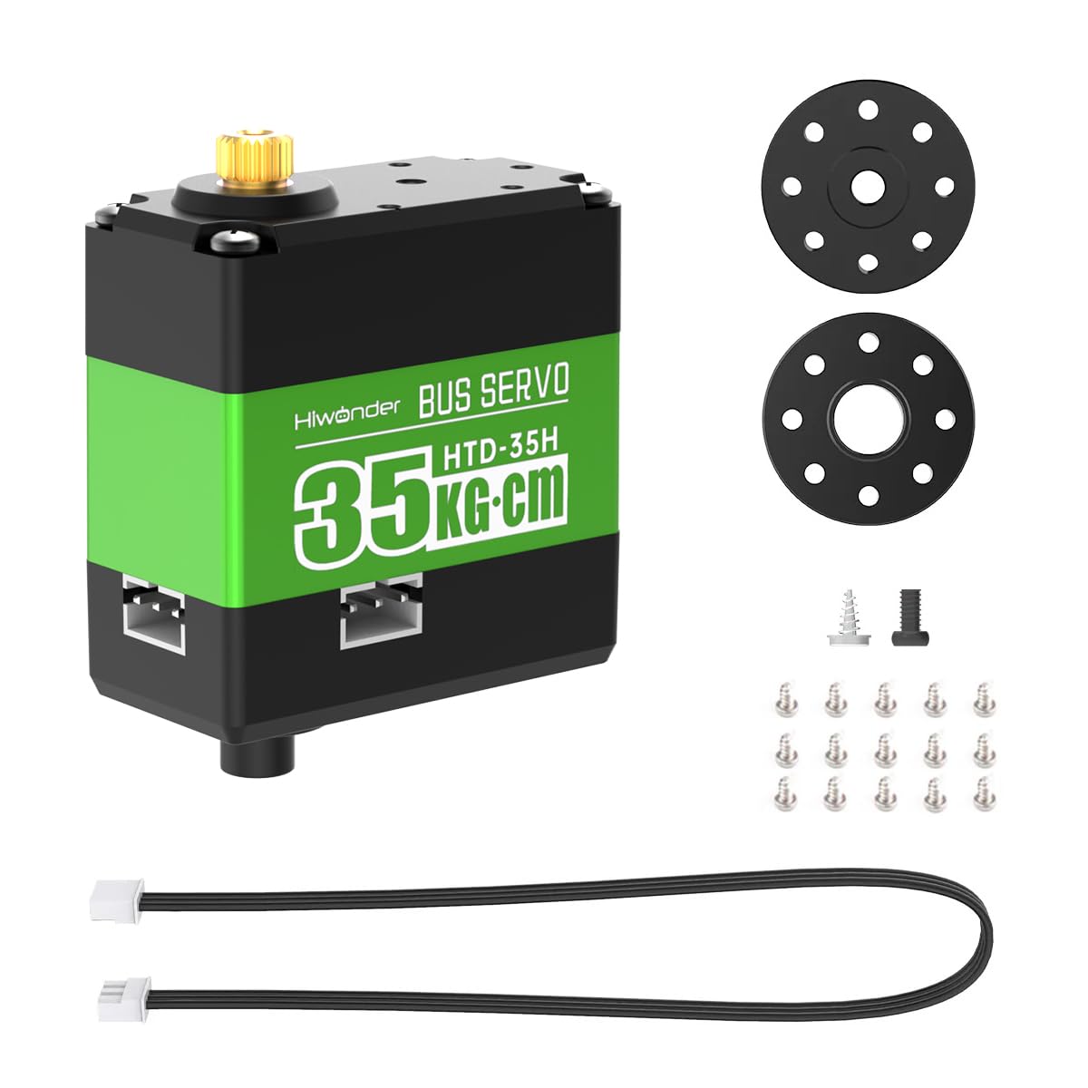 Hiwonder 35KG High Voltage Bus Servo HTD-35H Sevo with Three Connectors and Data Feedback