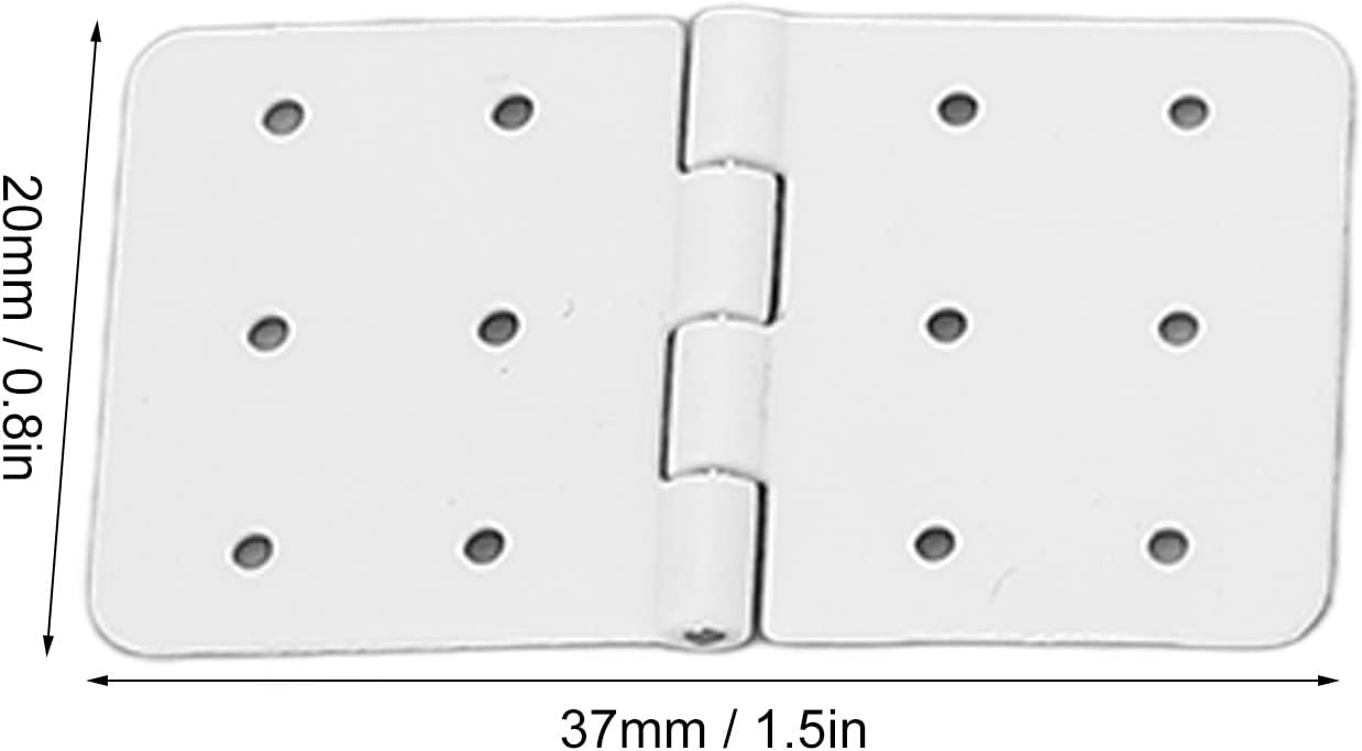 Pwshymi 40PCS Plastic RC Aircraft Hinges, RC Pinned Hinges, Hinge Model Aircraft Wing Parts,Lightweight, Fine Workmanship, Connect Fixed Wing with (Large)