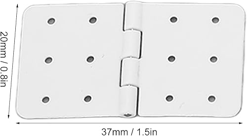 Miniatura 5 de Bisagras de aviones RC, 40PCS RC Bisagras con clavijas de control remoto de avión Bisagra de plástico Modelo de avión alas piezas (L)