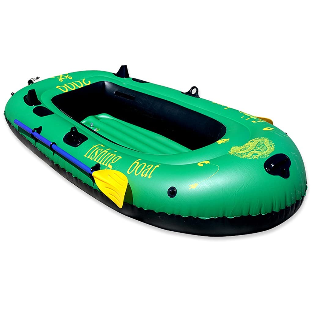 Kayak gonfiabile per adulti, barca da pesca portatile per 2 persone, canoa ispessita per sport all'aria aperta, gommone durevole per movimento e attività d'assalto