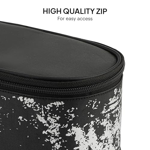 Image of CELLO Gemini Lunch Box Gift Set of 3 Pieces with Bag for Office Use Black | 300ml x 2 Steel Round Containers, 500ml x 1 Oval Container with 600 ml Water Bottle, Leak Proof Tiffin Set for School Travel