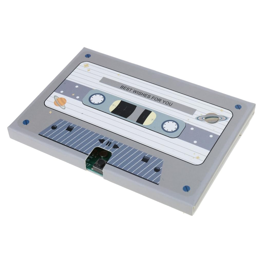 REDYY Cassette Tape,Voice Cassettes Tape 30/60/300 Seconds Message Recorder Customizable Sound Greeting Card for Couple