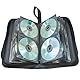 Vivanco CD/DVD-Tasche Oxfort Nylon, Blue-ray Case, Wallet, Ordner für 96 CDs schwarz