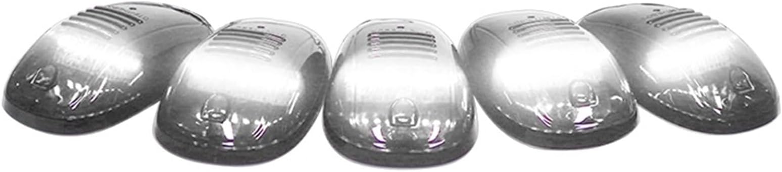 Solar Cab Light,Cab Marker Lights Led 5pcs Cab Roof Clearance Marker Lamps Full Strip LED Lights Fit Use For Chevy Dodge Ford GMC Heavy Duty Or Super Trucks 12V(WHITE)