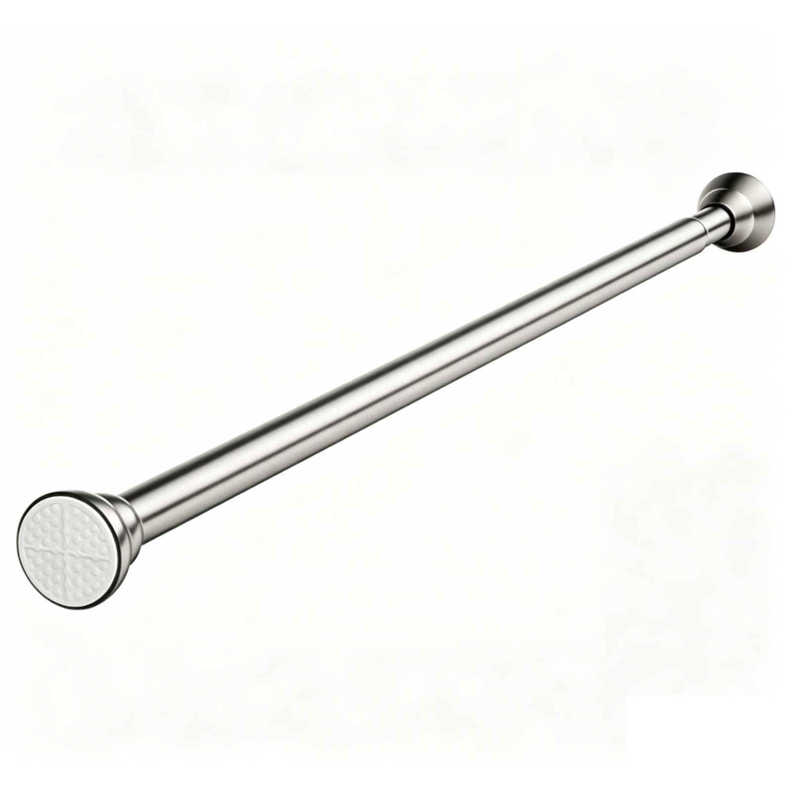 Spring Tension Curtain Rod No Drilling, Stainless Steel Adjustable Shower Curtain Rods for Home, Bathroom, Closet, 10-79 In, No Rust(Silver,88-130cm/35-51in)