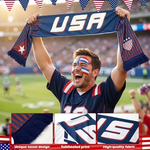 image for Eurzom 1 Pcs Soccer Scarf Soccer Fans Souvenir High Definition Univers