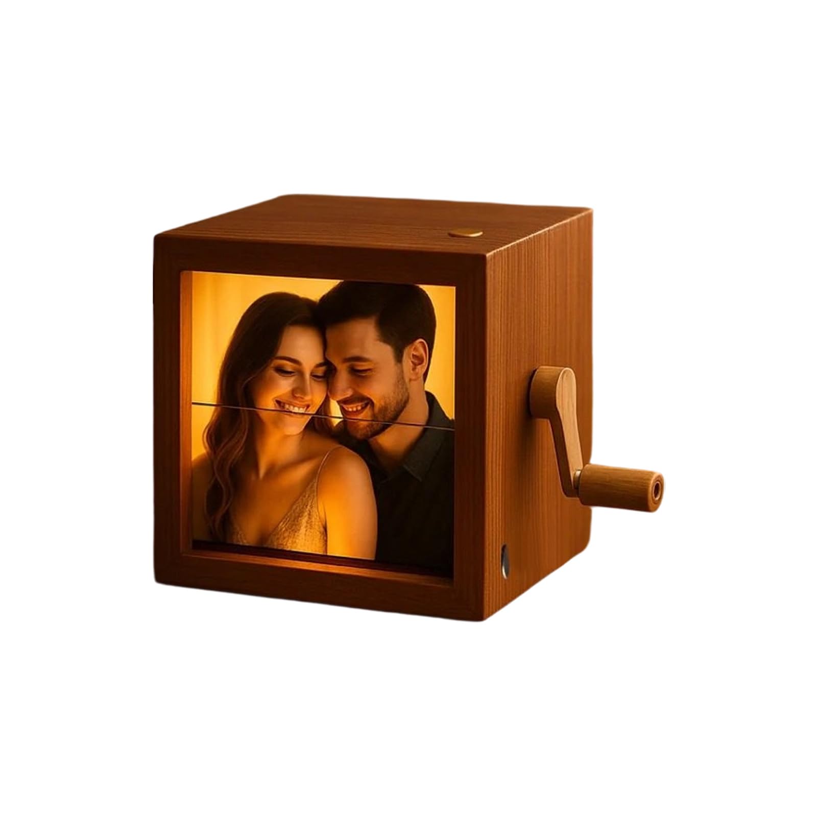 Mechanical Flipping Photo Book Offering LED Lighting and Memories Engravings Texture Suitable for Various Occasion Photo Flipping Book