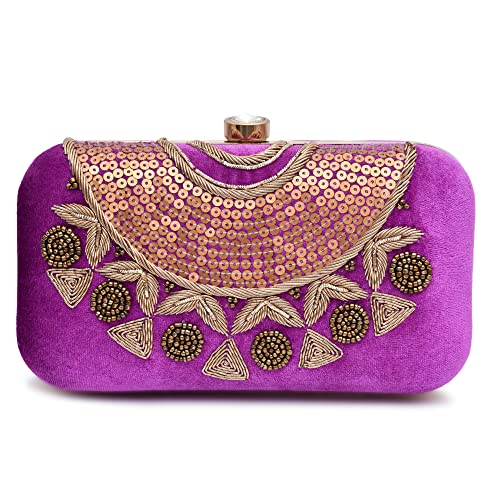 Image of For The Beautiful You Neck Embroidered Women's Clutch