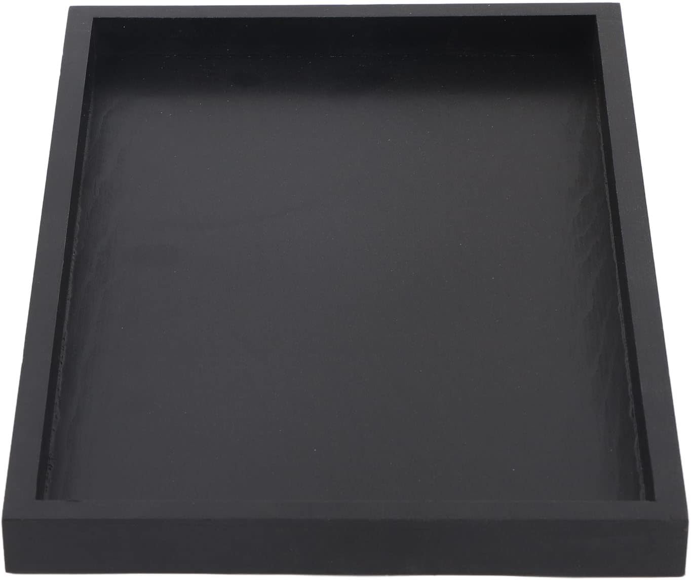 Cryfokt Tea Tray, Wooden Rectangular Serving Tray, Multifunctional Coffee Table Tray Decorative Tray, Snack Tray for Tea, Coffee, Breakfast, Fruits, Food (25 * 18 * 2cm)