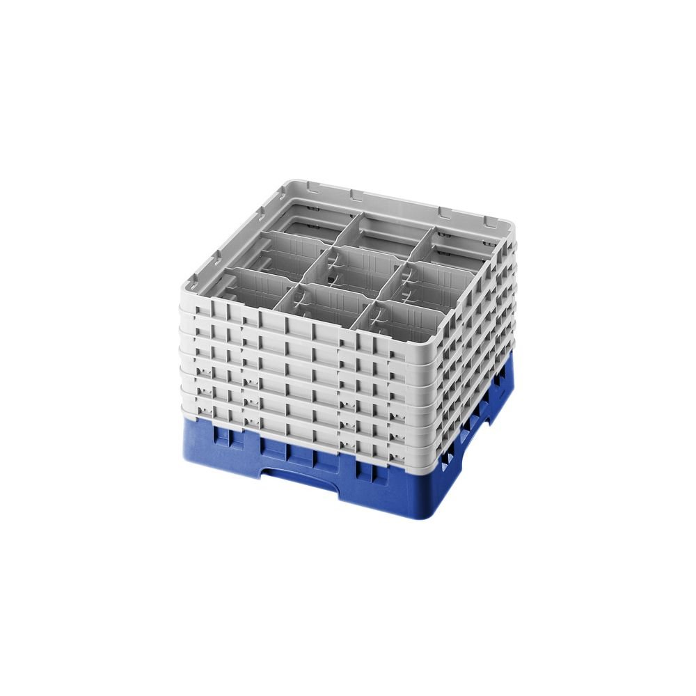 Camrack Glass Rack, W/6 Extenders, Full Size, 9 Compartments, 5-7/8'' Max. Dia., 11-3/4'' Max. (2 Pieces/Unit)