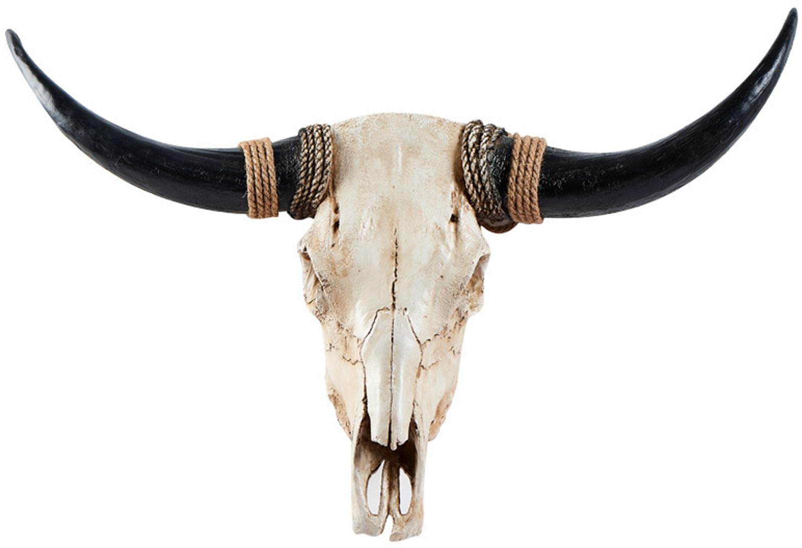 Decorazione da Parete In Resina con Teschio di Mucca Dalle Lunghe Corna, Simulazione di Scultura di Animali Selvatici In 3D(F-78 * 62CM/31 * 24IN)