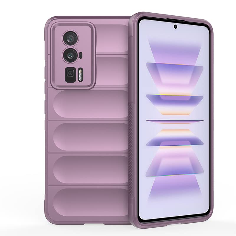 Compatible with Xiaomi Poco F5 Pro 5G Camera Protection Case Cover,Compatible with Redmi K60 5G / K60 Pro Shockproof Case Purple