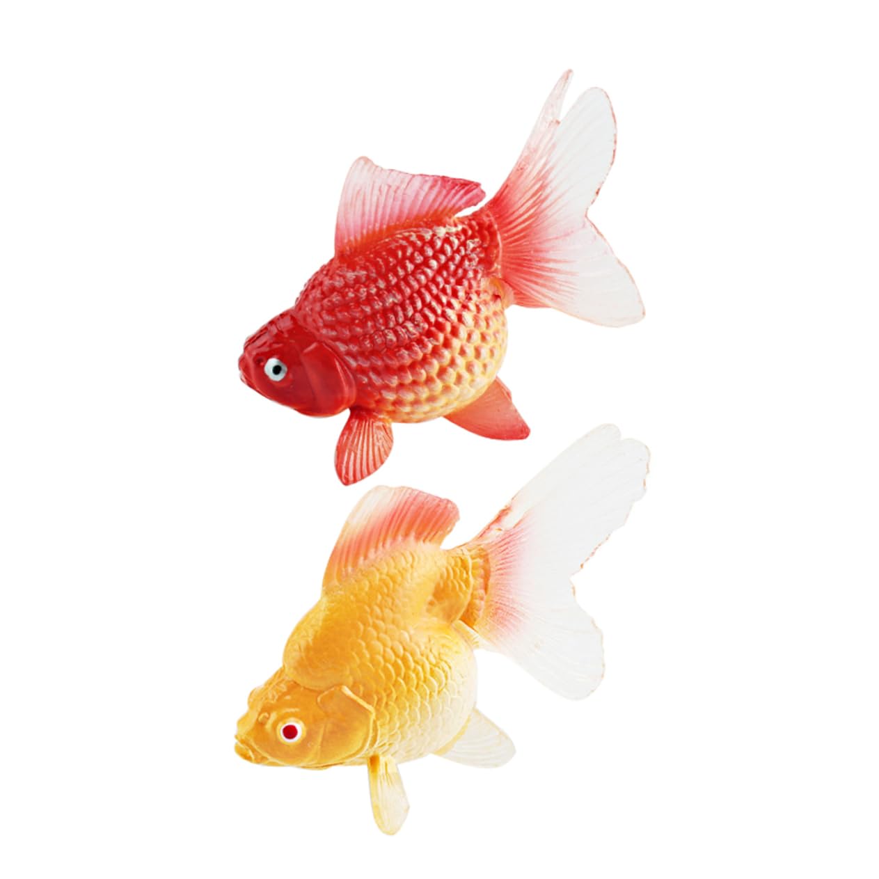 Amazon.co.jp: リアルな造形が特徴の金魚モデル 2個セット 軽量色褪せ