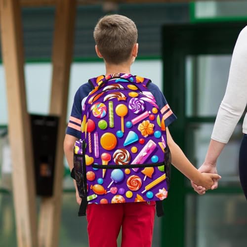 Sac à dos de jour violet pour éviter les crayons perdus au collège - 6