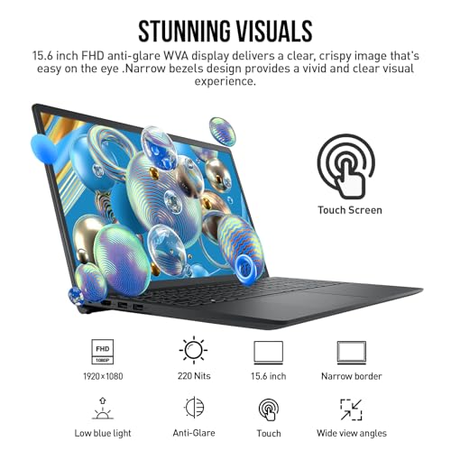 Image of Dell Inspiron 15 3000 Touchscreen Laptop Computer, 15.6 inch FHD Touch Screen Business Laptop PC, Intel Core i5 (10-Core), 24GB RAM 1TB SSD, Windows 11 Home, 10-Key