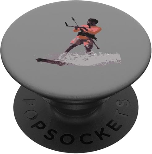 Kitesurfing Enthusiast Riding A Wave Illustration PopSockets Standard PopGrip disponible en Yaxa Guatemala